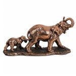 Statuette M�re �l�phant et son petit