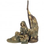 Grande statue Nativité en résine 36 cm