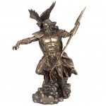 Statue en polyrésine Zeus de couleur bronze