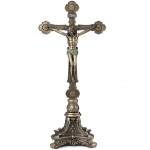 Statuette en polyrésine Jésus de couleur bronze
