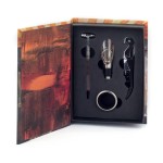Coffret sommelier en forme de livre