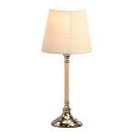 Lampe de table Ethan argente et Beige 40 cm