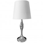 Lampe de table AREU en mtal Argent