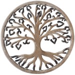 Décoration murale arbre de vie en bois