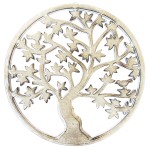 Décoration murale arbre de vie en bois 30 cm