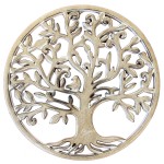 Décoration murale arbre de vie en bois 30 cm