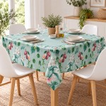 Nappe carr�e Orchid�e 140 x 140 cm