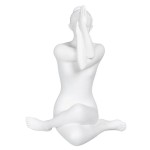Statuette Yogini en résine blanche 24 cm