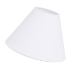 Abat-jour conique blanc � Hauteur 17,5 cm