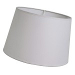 Abat-jour cylindrique gris 35 cm compatible E14 et E27