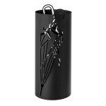 Porte-parapluies en métal noir 48.5 cm