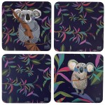 Boite de 4 sous verres Koala