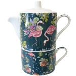 Petite thire avec tasse Flamant Rose - Allen Designs