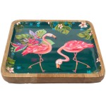 Coupelle en bois carré Flamant Rose - Allen Designs