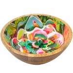 Grande coupelle en bois ronde Fleur - Allen Designs