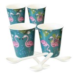 Coffret michelle allen de 4 Gobelets Expresso flamant rose