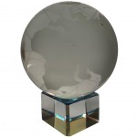 Mappemonde en Quartz - diamtre 6 cm