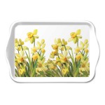 Petit plateau rectangulaire jonquilles dores