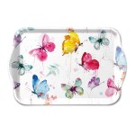 Petit plateau rectangulaire Papillons colorés Petit plateau rectangulaire Papillons colorés
