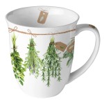 Tasse en Porcelaine Fine Herbes Fraiches