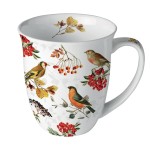 Mug en porcelaine fine oiseaux hivernaux – 0,4 litre Mug en porcelaine fine oiseaux hivernaux – 0,4 litre