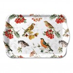 Petit plateau rectangulaire oiseaux en automne