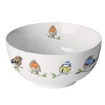 Bol en Porcelaine Fine - oiseaux