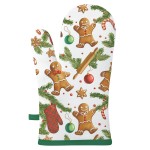 Gant de cuisine biscuits de Nol  18 x 30 cm
