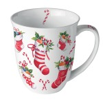 Mug en porcelaine fine Chaussettes de Noël – 0,4 litre Mug en porcelaine fine Chaussettes de Noël – 0,4 litre