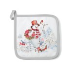 Manique de cuisine bonshommes de neige  20 x 20 cm