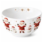 Bol en porcelaine fine p�re No�l