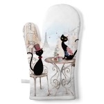 Gant de cuisine chats � Paris 30 x 18 cm