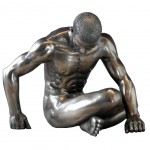 Statuette en rsine Homme nu 11 cm