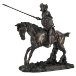 Statuette Don Quichot le chevalier l�gendaire aspect bronze