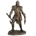 Figurine guerrier viking aux deux haches 15.5 cm