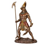 Statue Horus dieu �gyptien en r�sine aspect bronze 27 cm