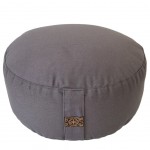 Coussin de Mditation gris coton BIO