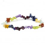 Bracelet en pierres aux couleurs des 7 Chakras