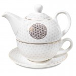 Thire goste en porcelaine Fleur de Vie