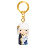 Porte-cl�s Kimmidoll Minami en r�sine motif vague japonaise