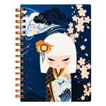 Carnet A5 Kimmidoll Minami 152 pages lign�es fleurs japonaises