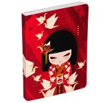 Carnet A6 Kimmidoll Nozomi 192 pages lign�es grues origami