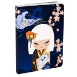 Carnet A6 Kimmidoll Minami 192 pages lign�es fleurs japonaises