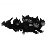 Statuette La Récrée - Les chats par Dubout