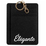 Porte-cartes porte-cl�s �l�gante en polyester paillet�