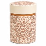 Bo�te � th� Mandala cr�me terracotta 500 g